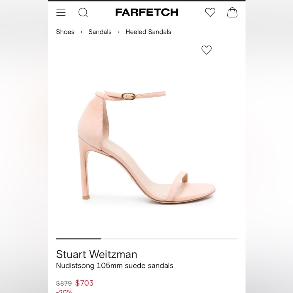 Stuart Weitzman $700 Tan Beige Revolve NudistSong Women's Sandals 7.5
